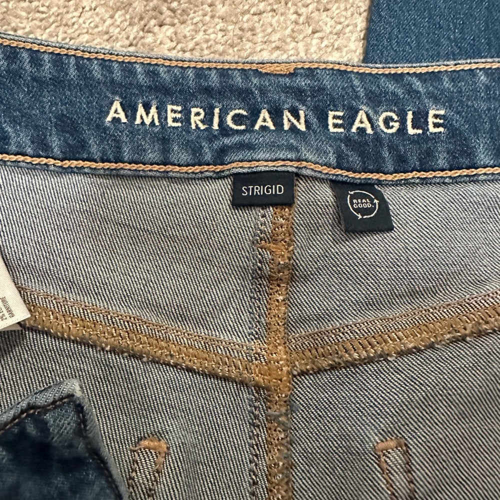 AE wide leg jeans medium wash - Picture 2 of 5